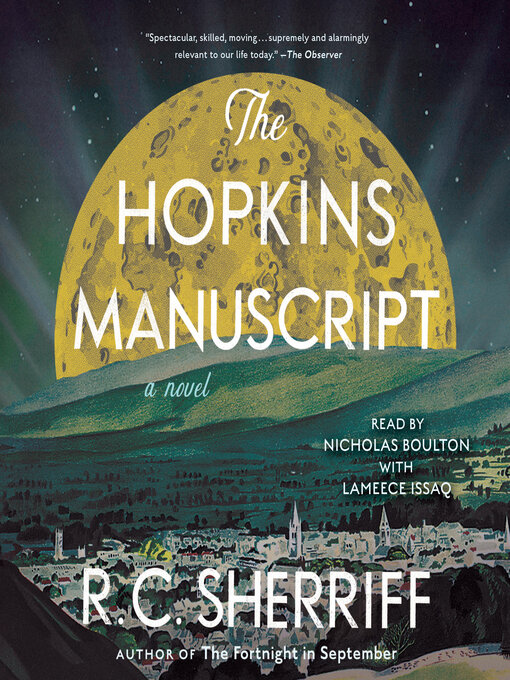 Title details for The Hopkins Manuscript by R.C. Sherriff - Wait list
